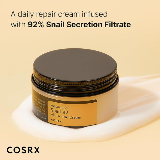 COSRX Snail Mucin 92% Moisturizer - Crema Hidratante Reparadora