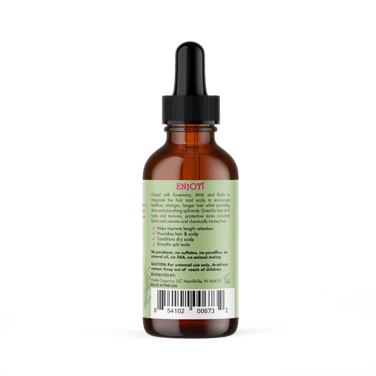 Aceite Capilar Fortalecedor de Romero y Menta - Tratamiento Intensivo para Cuero Cabelludo y Cabello